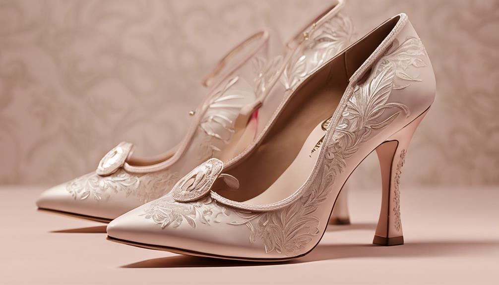 detailed shoe heel design