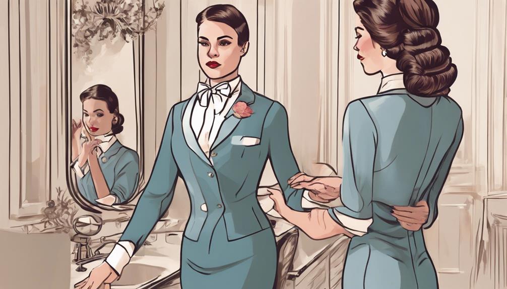 elegant attire and grooming