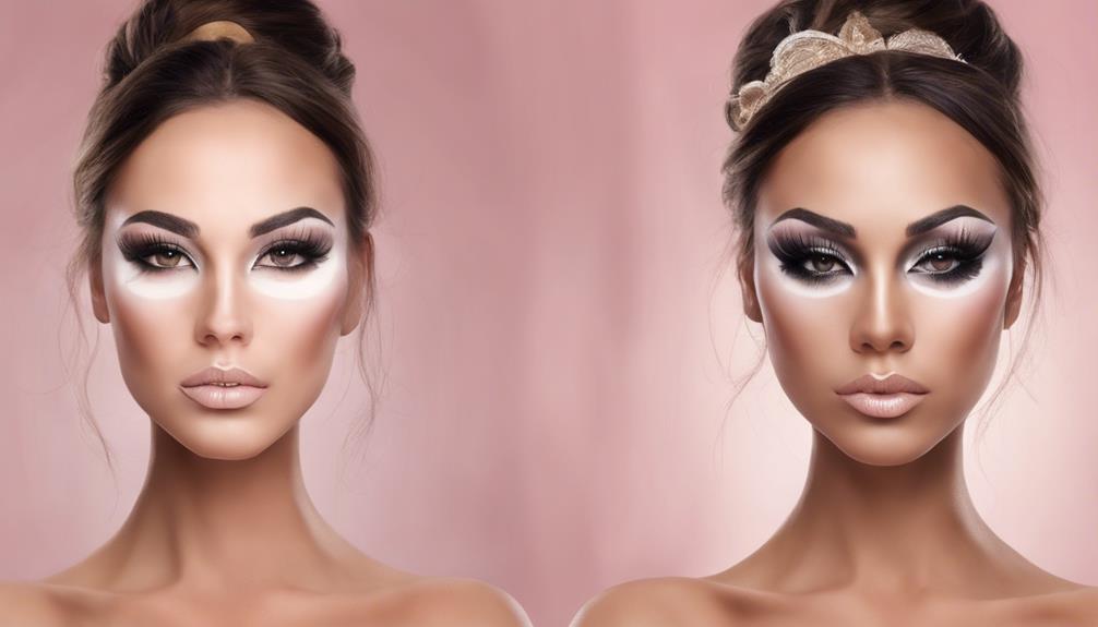 highlighting beauty through makeup