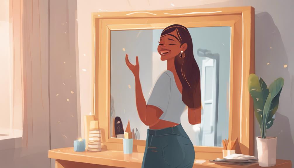 self love through reflection